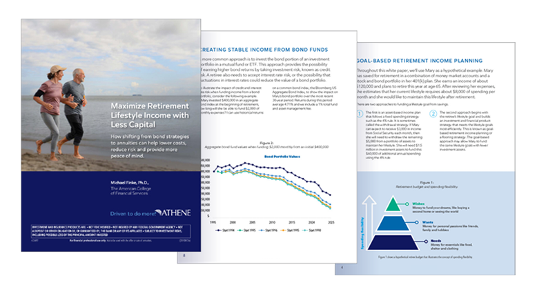 Preview of the Maximizing Retirement Lifestyle Income with Less Capital white paper